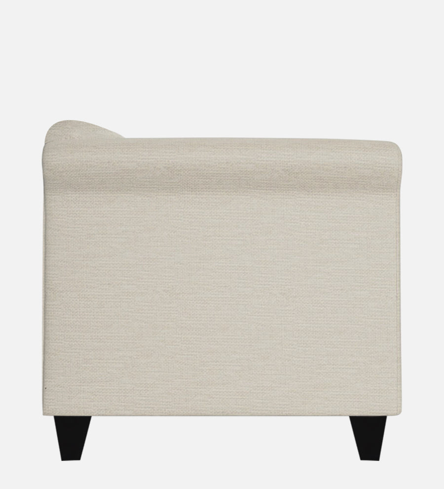 Kimber Fabric 1 Seater Sofa In Ivory Cream Colour - Febonic Living