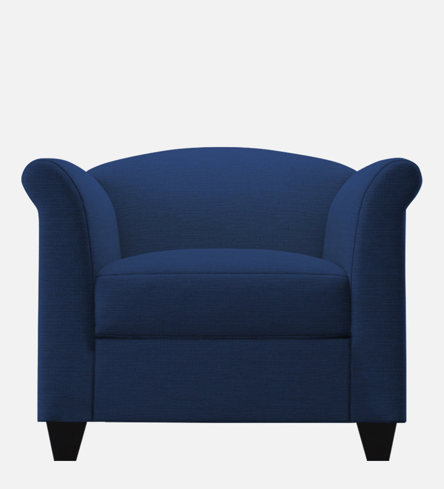 Kimber Fabric 1 Seater Sofa In Royal Blue Colour - Febonic Living