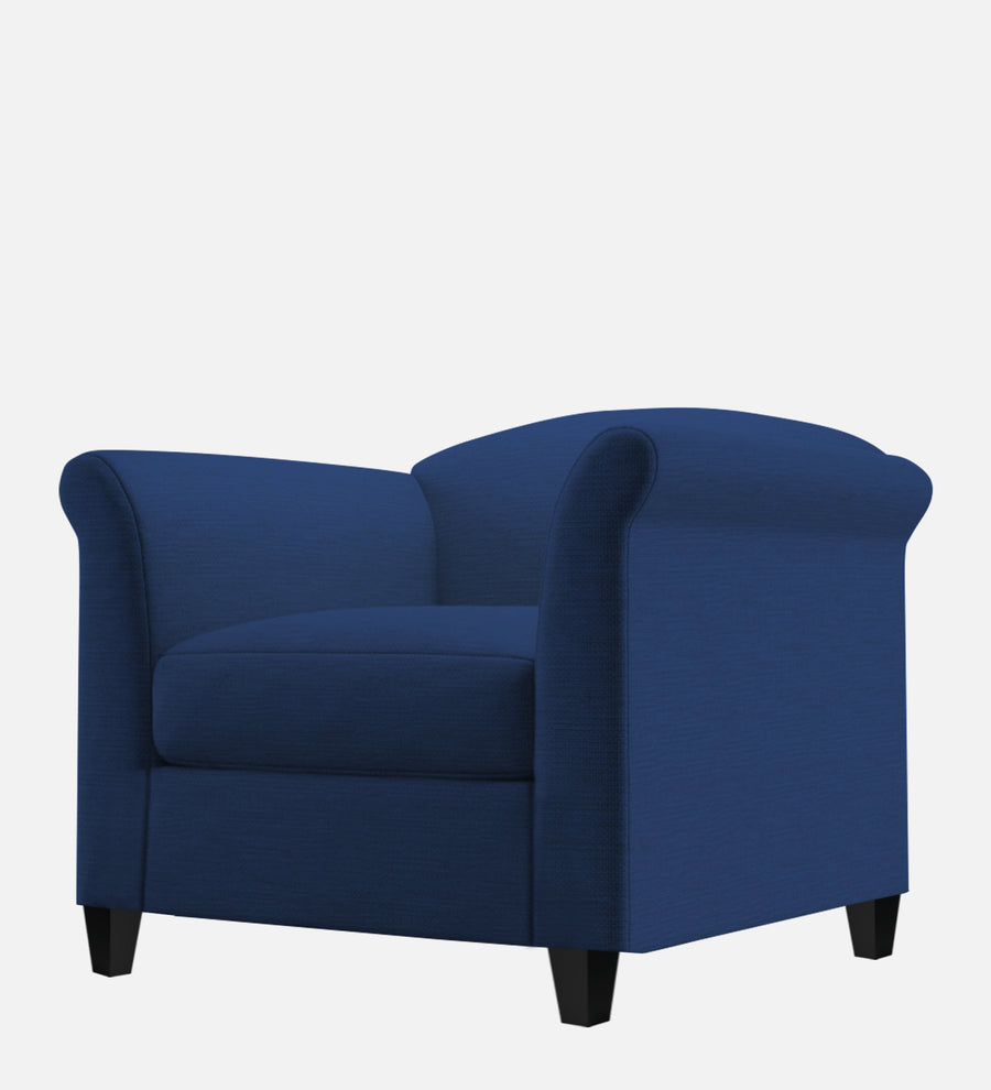 Kimber Fabric 1 Seater Sofa In Royal Blue Colour - Febonic Living