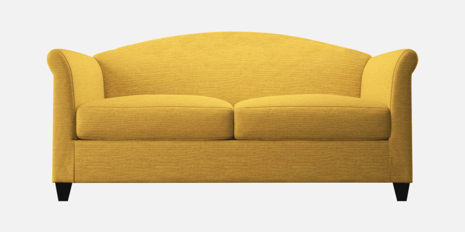 Kimber Fabric 2 Seater Sofa In Bold Yellow Colour