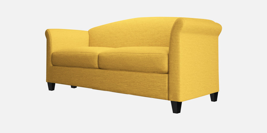 Kimber Fabric 2 Seater Sofa In Bold Yellow Colour - Febonic Living