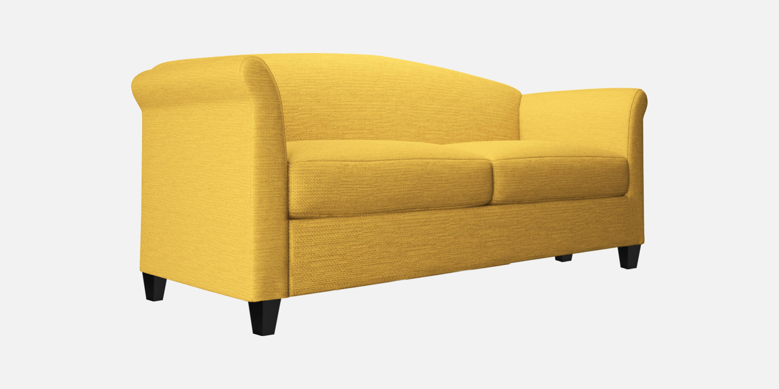 Kimber Fabric 2 Seater Sofa In Bold Yellow Colour