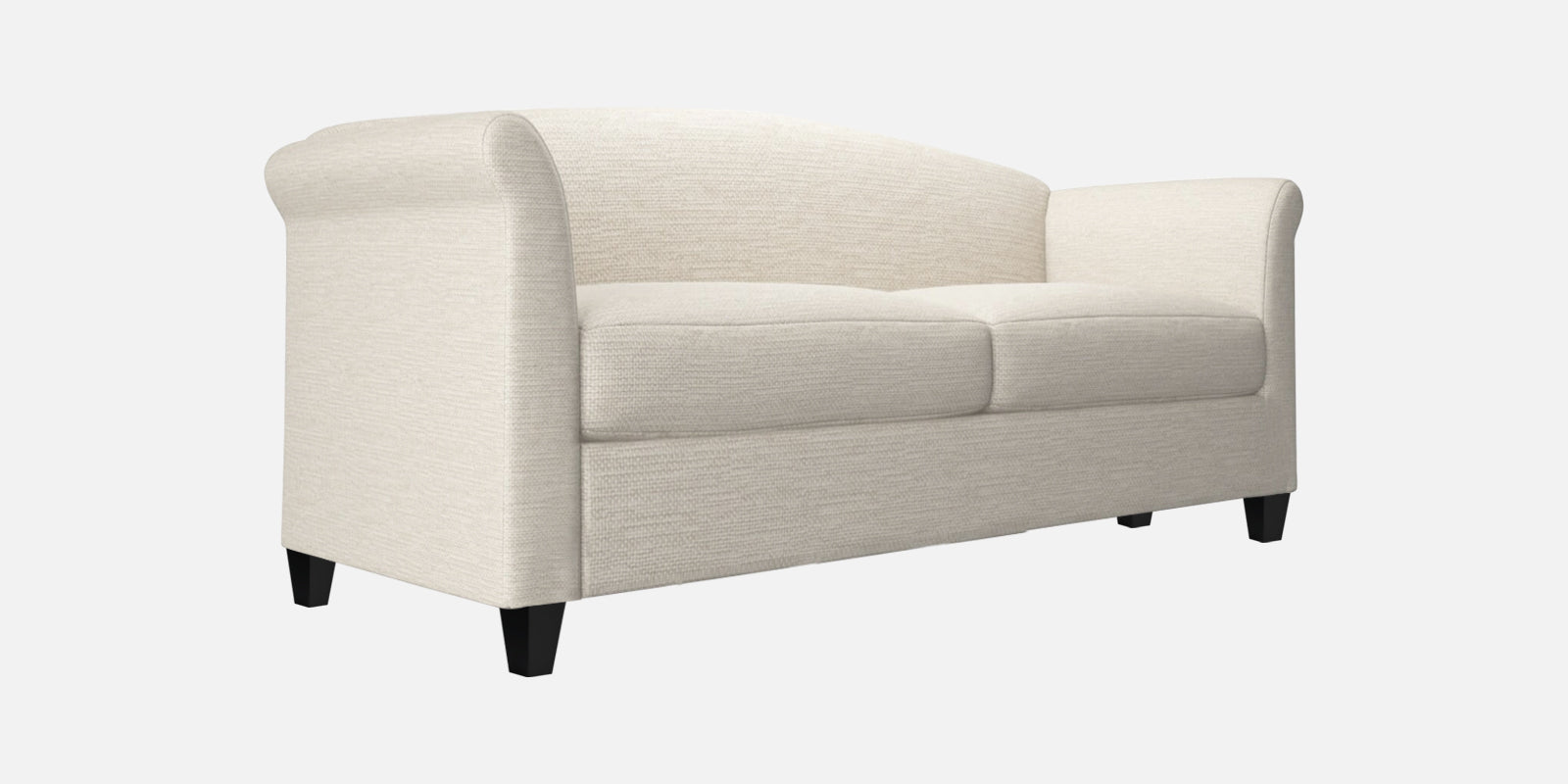 Kimber Fabric 2 Seater Sofa In Ivory Cream Colour