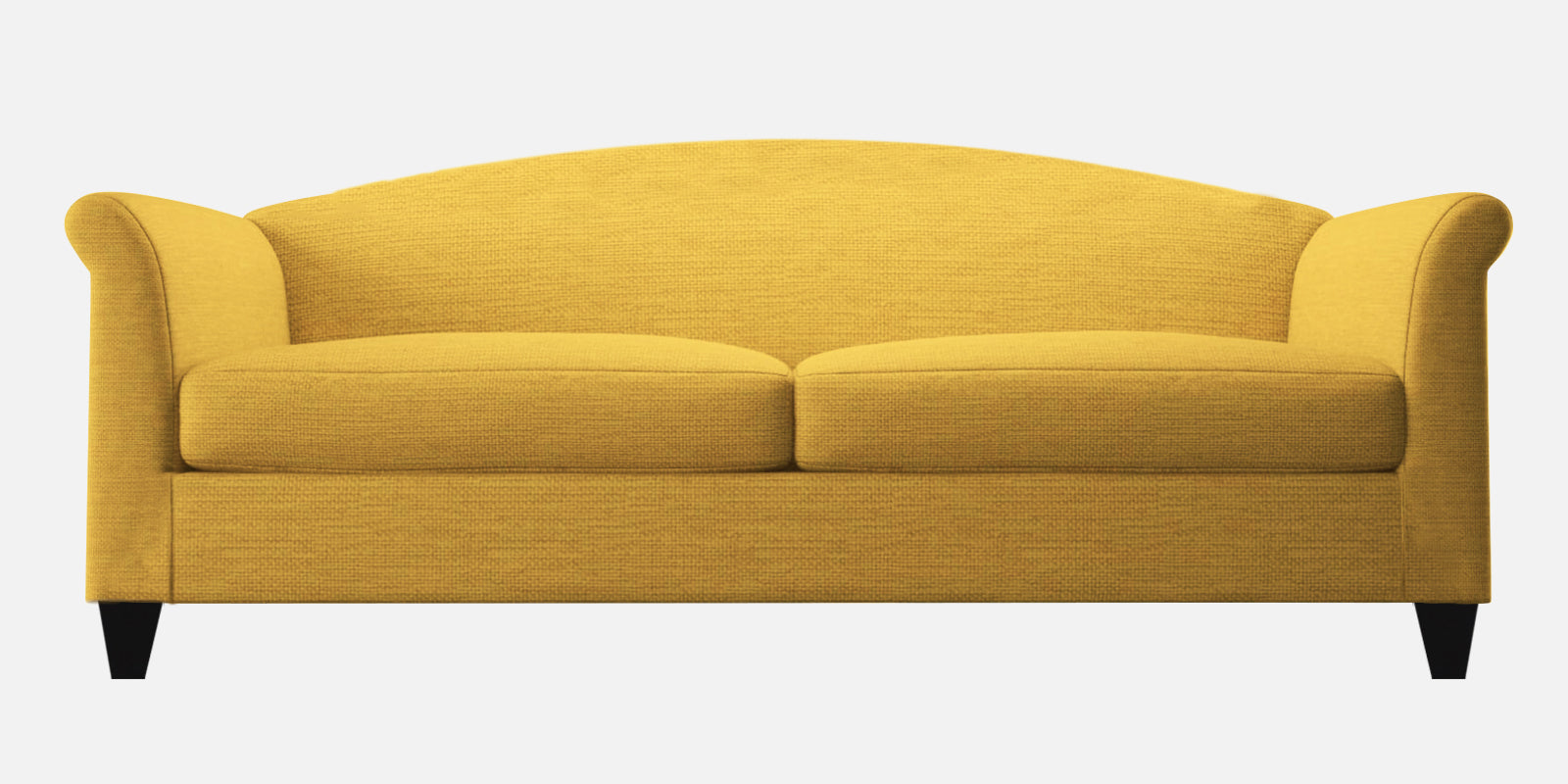 Kimber Fabric 3 Seater Sofa In Bold Yellow Colour