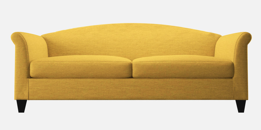 Kimber Fabric 3 Seater Sofa In Bold Yellow Colour - Febonic Living