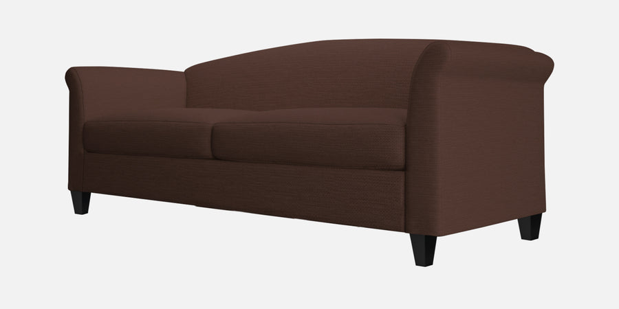 Kimber Fabric 3 Seater Sofa In Coffee Brown Colour - Febonic Living