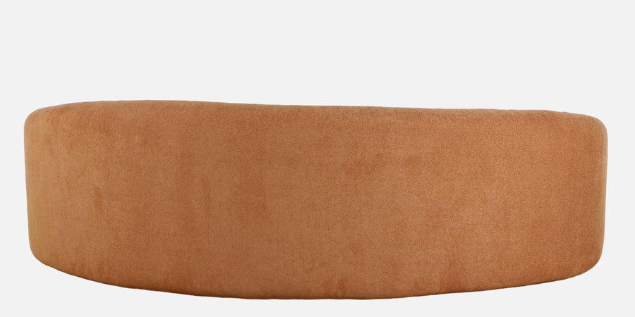 Kurva Boucle Fabric 3 Seater Sofa In Light Orange Colour - Febonic Living