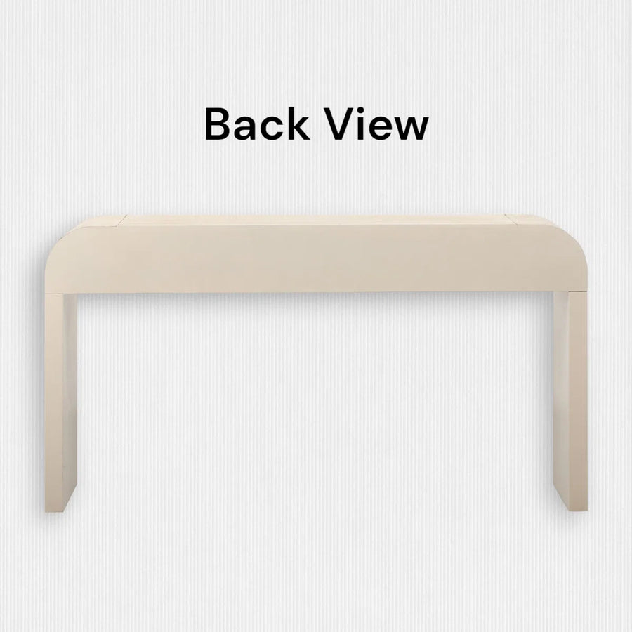 Kynlee Solid Wood Console Table In Natural Wood Finish - Febonic Living