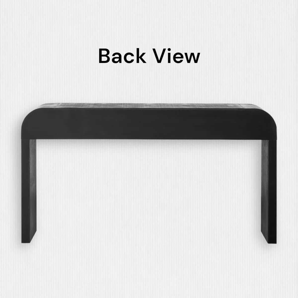 Kynlee Solid Wood Console Table In Antique Black Wood Finish - Febonic Living