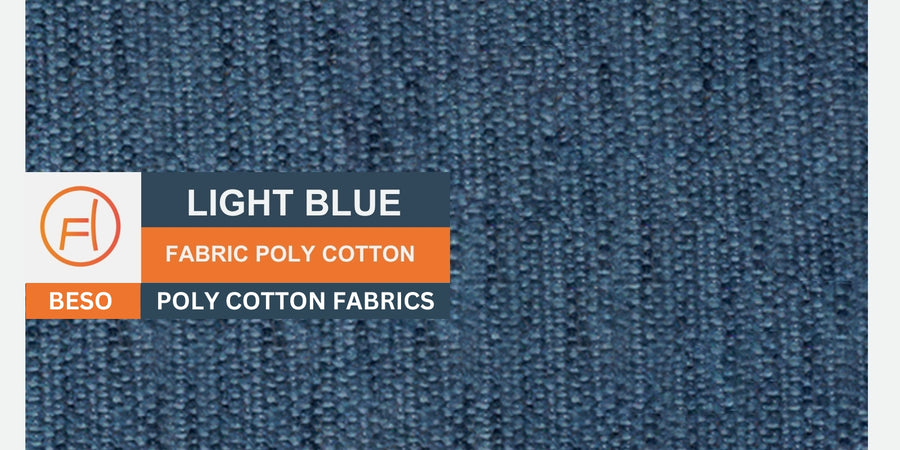 Malta Fabric 6 Seater Lhs Corner Sofa In Light Blue Colour - Febonic Living