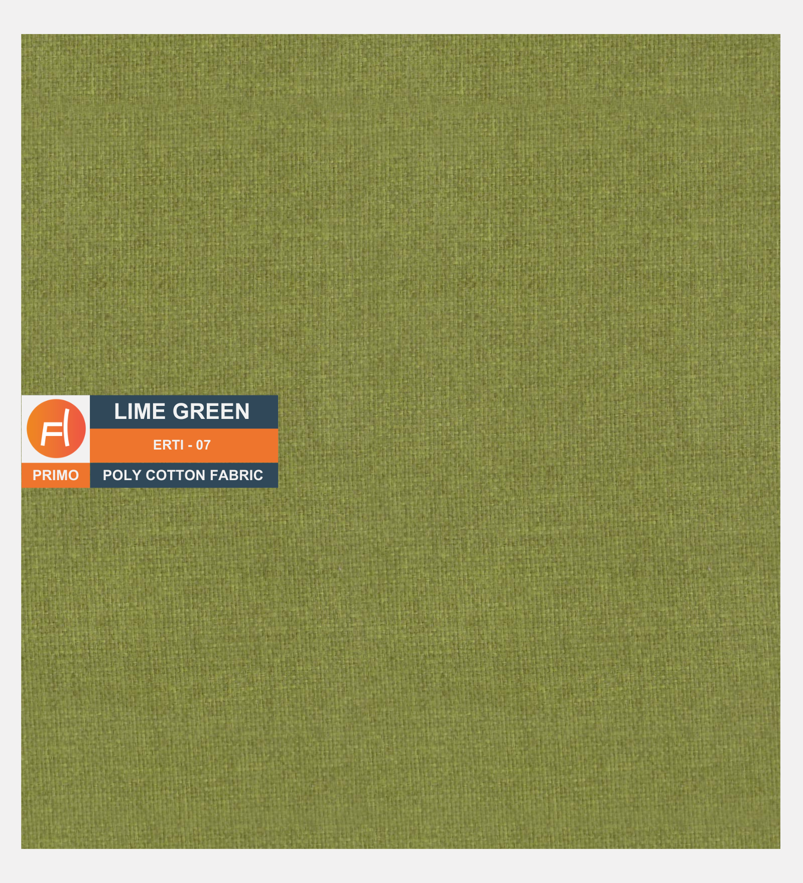 Lime Green Primo Poly Cotton Fabric