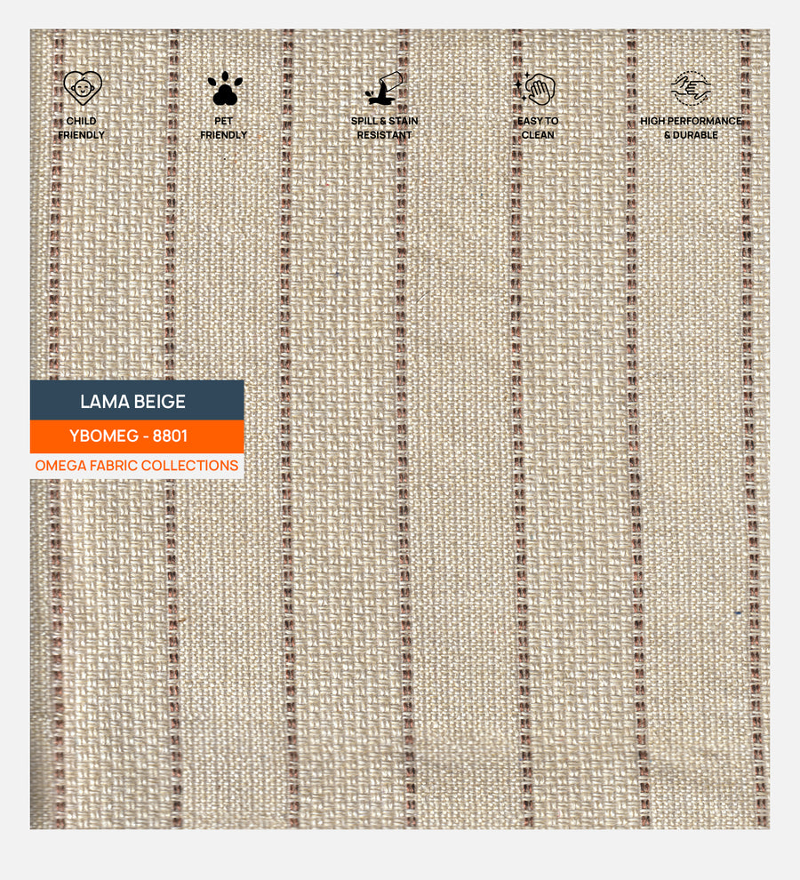 Polycotton Beso Leatherette Lama Beige 8801 Code by Febonic Living