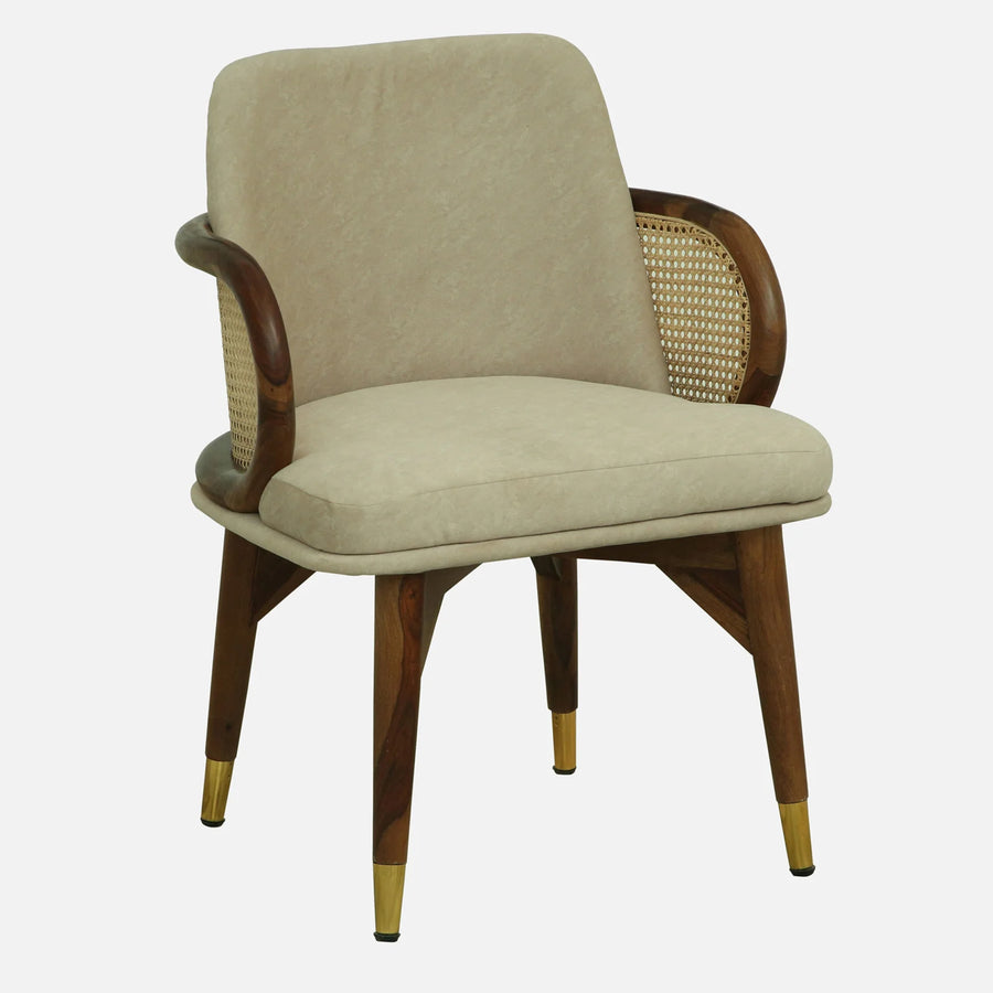 Lara Sheesham Wood Chairs In Provincial Teak Finish (Set Of 2)
