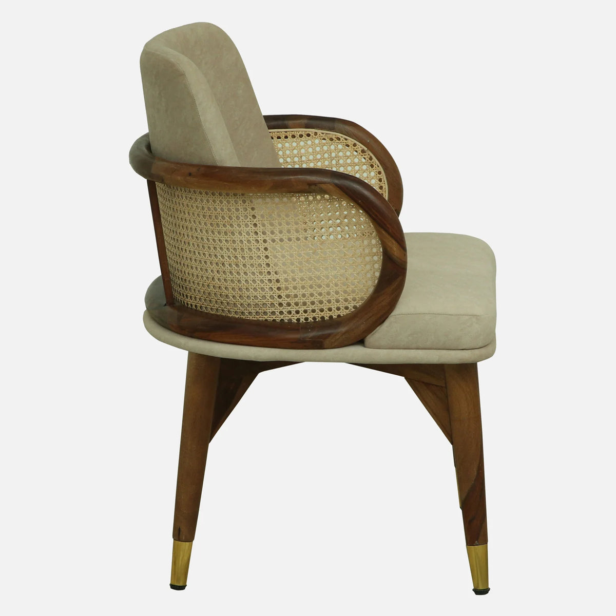 Lara Sheesham Wood Chairs In Provincial Teak Finish (Set Of 2)