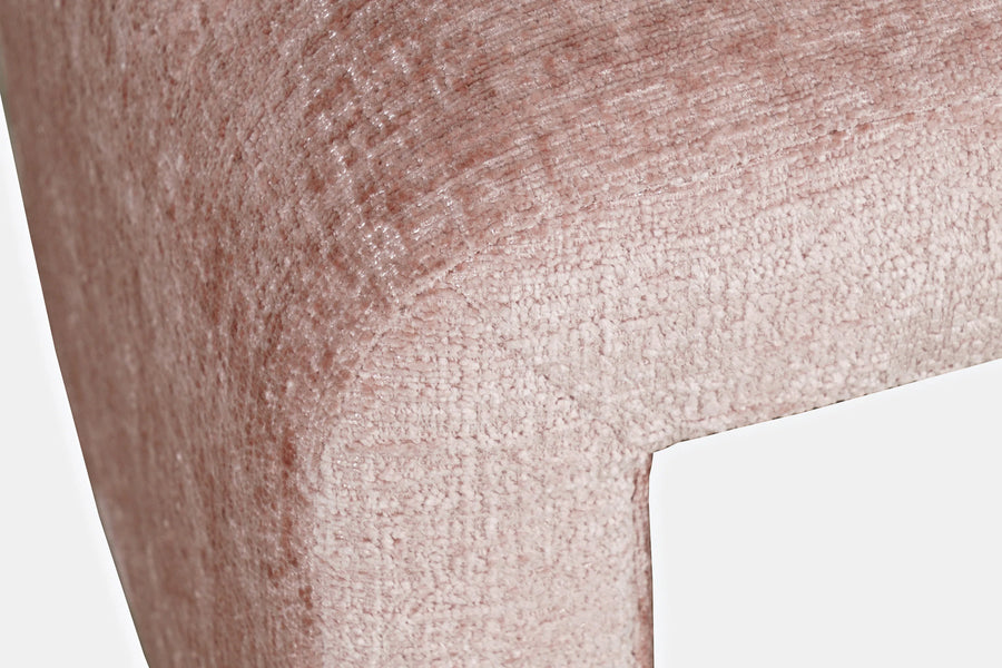 Verve Fabric Pouffe In Pink Colour - Febonic Living