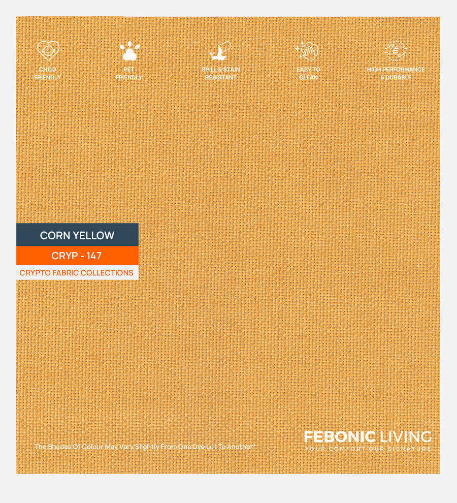 Lenin Crypto Fabric Corn Yellow 147 Code by Febonic Living