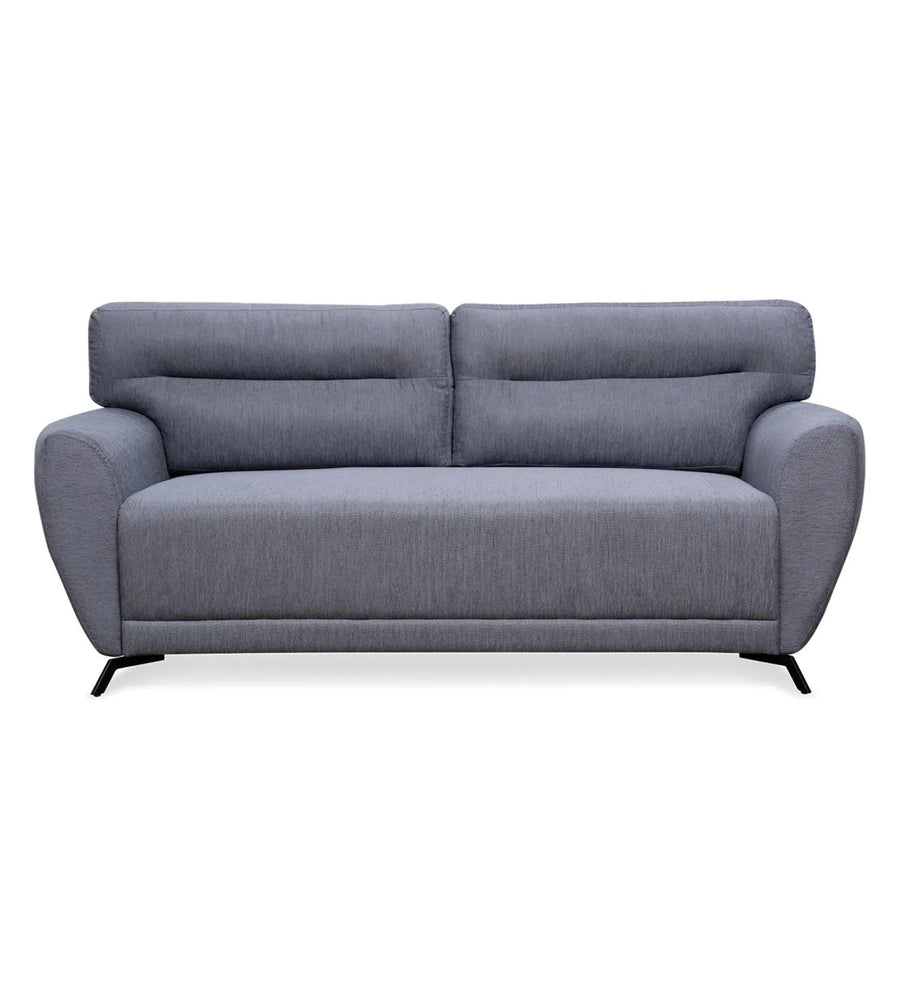 Lever Fabric 3 Seater Sofa In Charcoal Grey Colour - Febonic Living