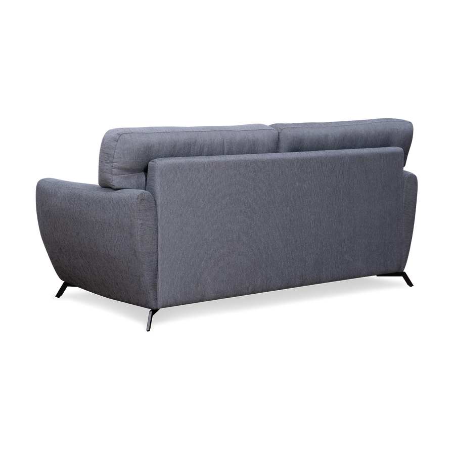 Lever Fabric 3 Seater Sofa In Charcoal Grey Colour - Febonic Living