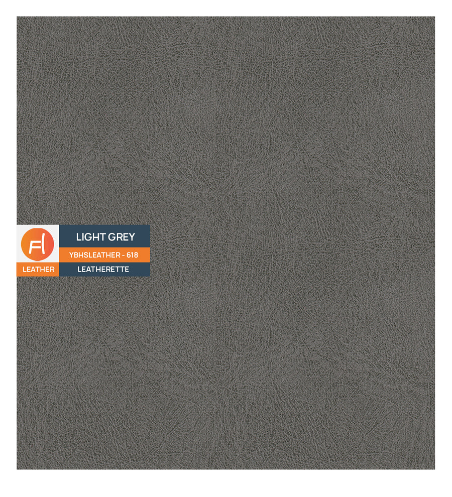 Mickey Leatherette 1 Seater Sofa In Light Grey Colour - Febonic Living