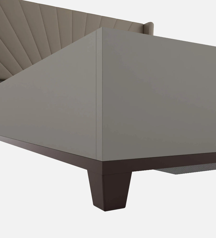 Lipin Leatherette Upholstered Queen Size Bed In Steel Grey With Hydraulic Storage - Febonic Living