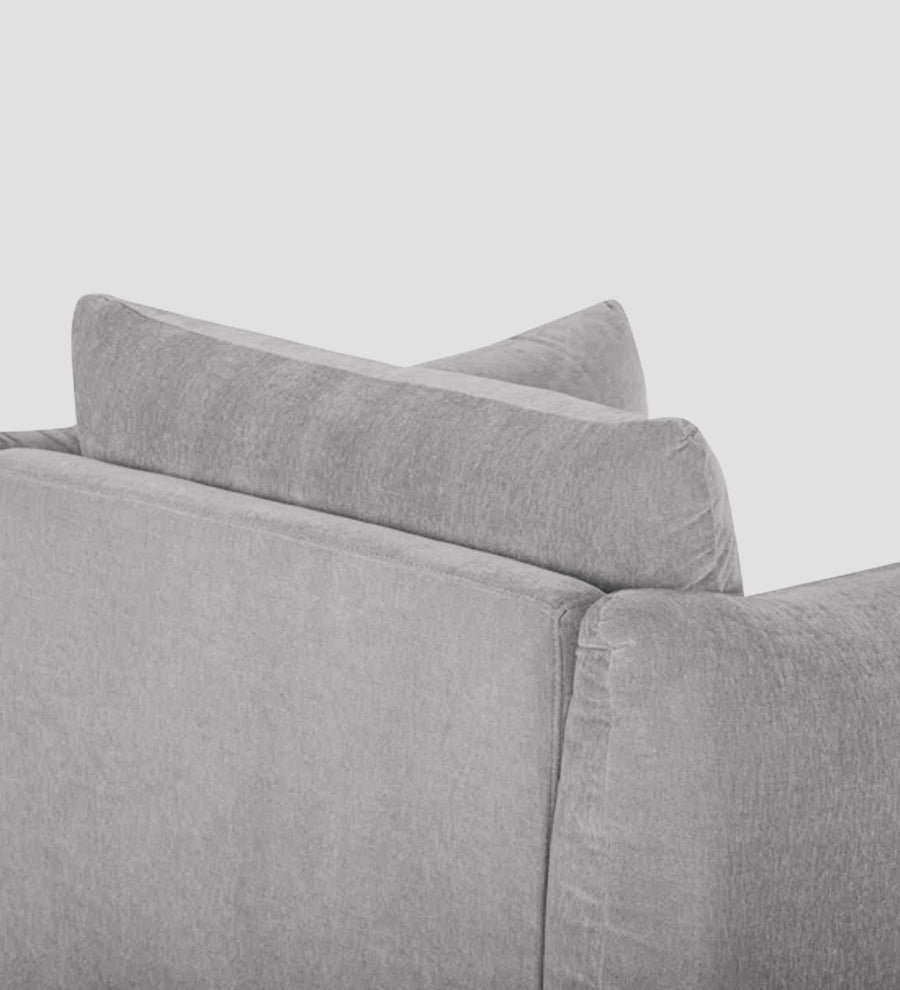 Lisa Fabric 1 Seater Sofa In Dim Grey Colour - Febonic Living