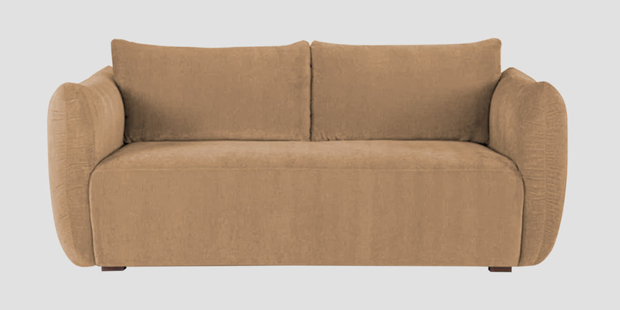 Lisa Fabric 2 Seater Sofa In Copper Brown Colour - Febonic Living
