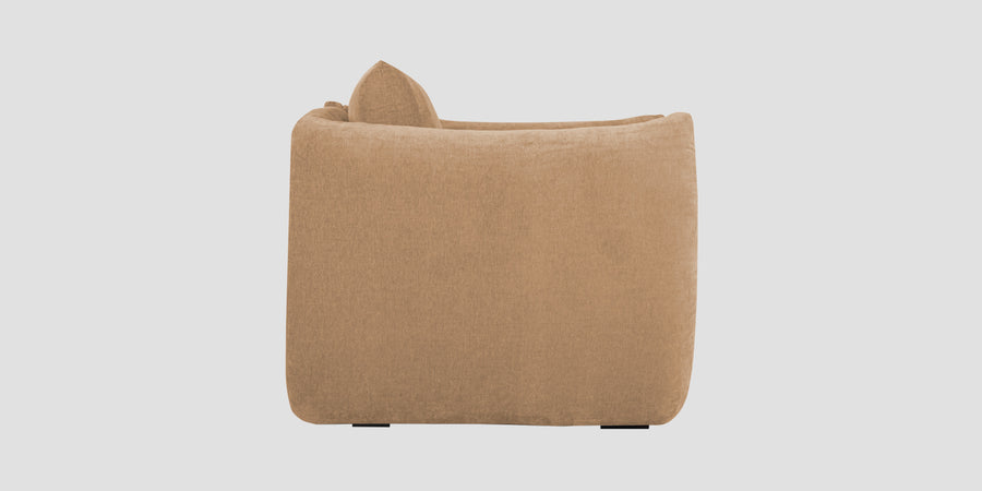 Lisa Fabric 2 Seater Sofa In Copper Brown Colour - Febonic Living