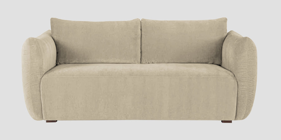 Lisa Fabric 2 Seater Sofa In Cotton Beigen Colour - Febonic Living