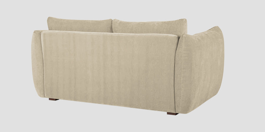 Lisa Fabric 2 Seater Sofa In Cotton Beigen Colour - Febonic Living