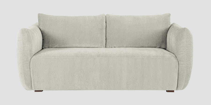 Lisa Fabric 2 Seater Sofa In Pearl White Colour - Febonic Living