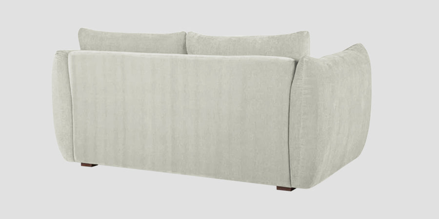 Lisa Fabric 2 Seater Sofa In Pearl White Colour - Febonic Living