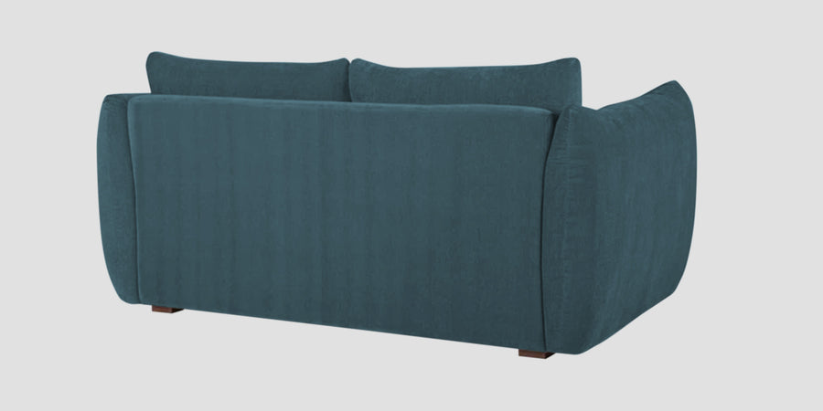 Lisa Fabric 2 Seater Sofa In Sea Blue Colour - Febonic Living