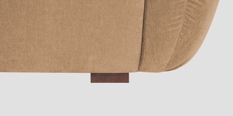 Lisa Fabric 3 Seater Sofa In Copper Brown Colour - Febonic Living