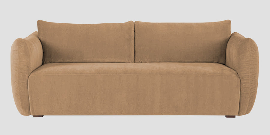 Lisa Fabric 3 Seater Sofa In Copper Brown Colour - Febonic Living