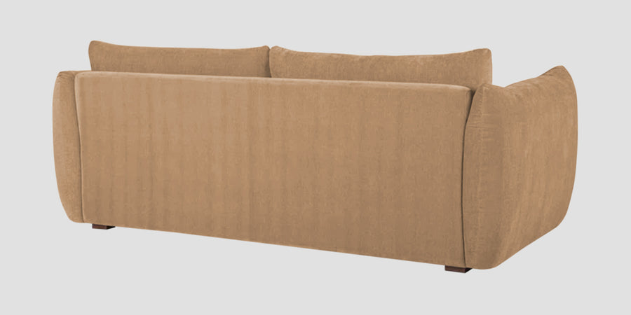 Lisa Fabric 3 Seater Sofa In Copper Brown Colour - Febonic Living