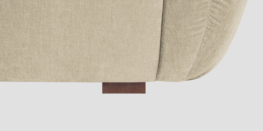 Lisa Fabric 3 Seater Sofa In Cotton Beigen Colour - Febonic Living
