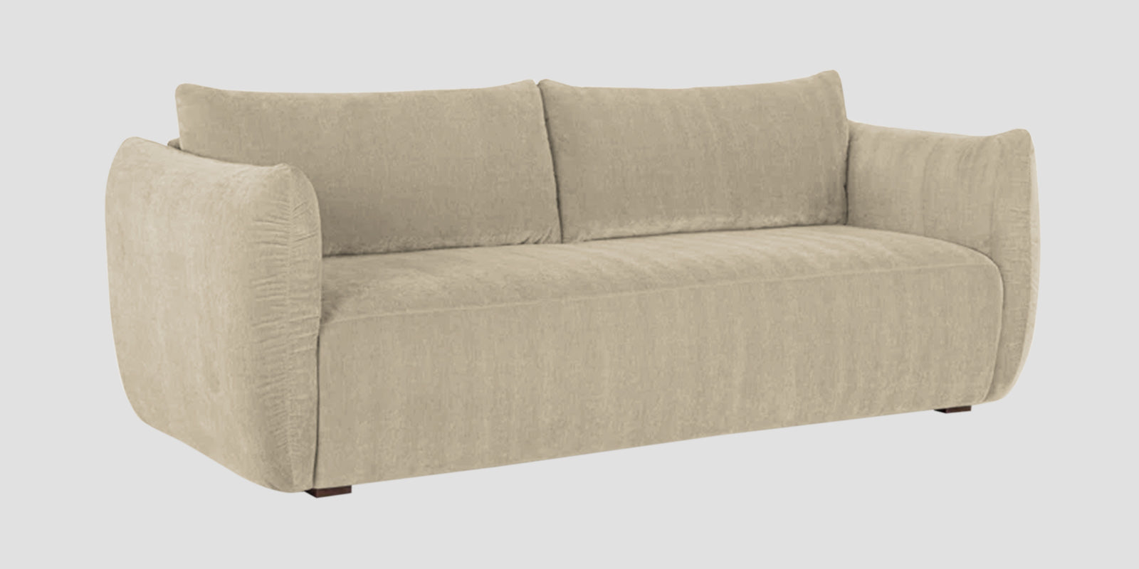 Lisa Fabric 3 Seater Sofa in Cotton Beigen Colour