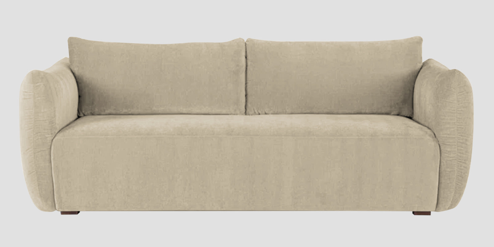 Lisa Fabric 3 Seater Sofa in Cotton Beigen Colour