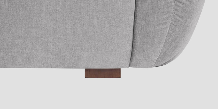 Lisa Fabric 3 Seater Sofa In Dim Grey Colour - Febonic Living