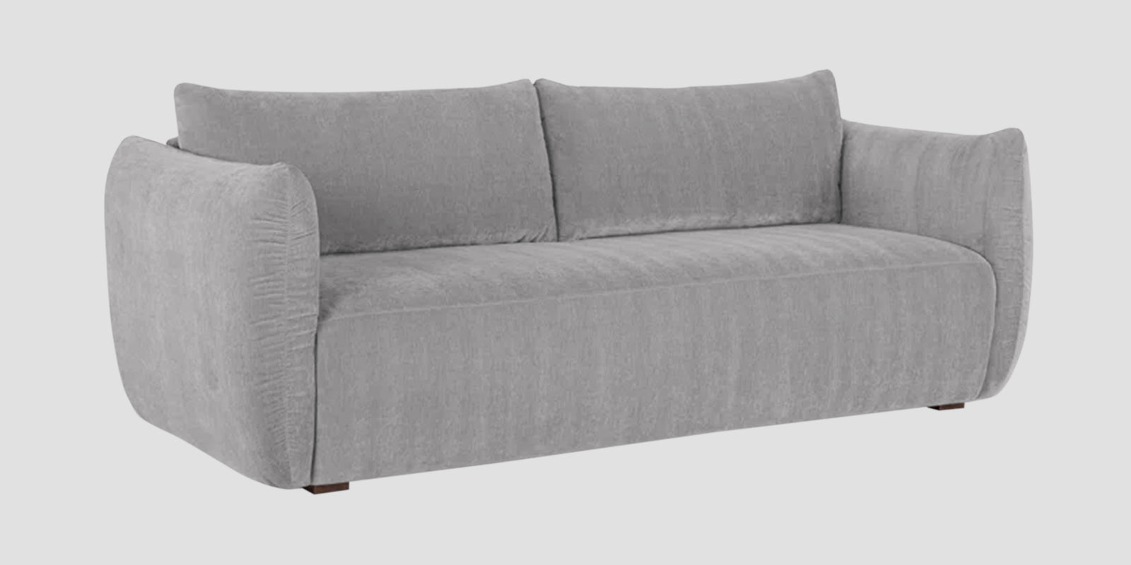 Lisa Fabric 3 Seater Sofa In Dim Grey Colour