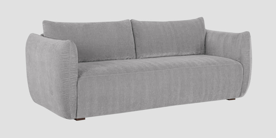 Lisa Fabric 3 Seater Sofa In Dim Grey Colour - Febonic Living