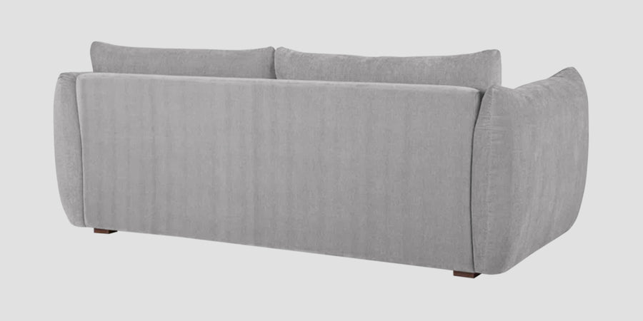 Lisa Fabric 3 Seater Sofa In Dim Grey Colour - Febonic Living