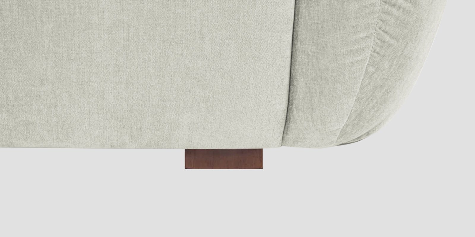 Lisa Fabric 3 Seater Sofa In Pearl White Colour