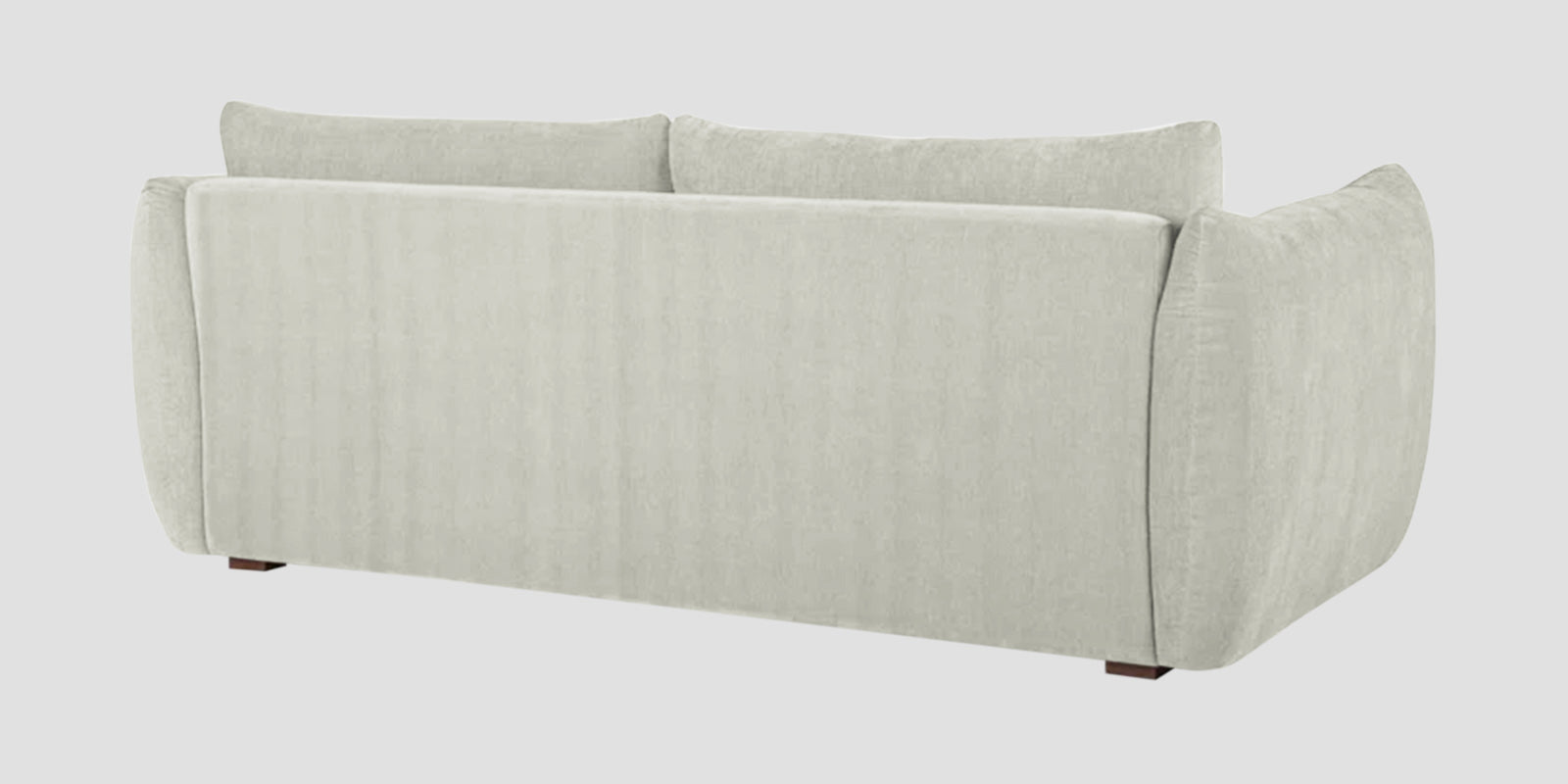 Lisa Fabric 3 Seater Sofa In Pearl White Colour