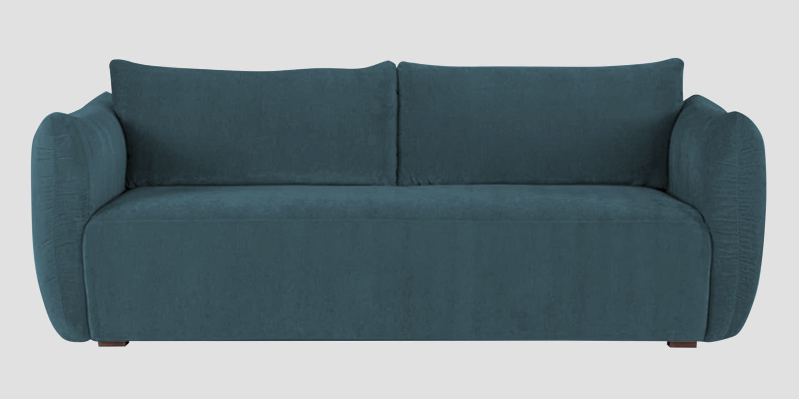 Lisa Fabric 3 Seater Sofa In Sea Blue Colour