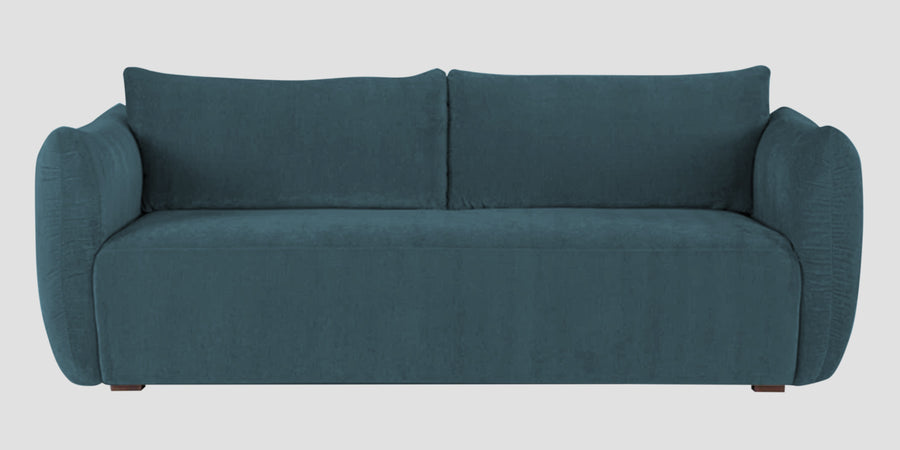 Lisa Fabric 3 Seater Sofa In Sea Blue Colour - Febonic Living