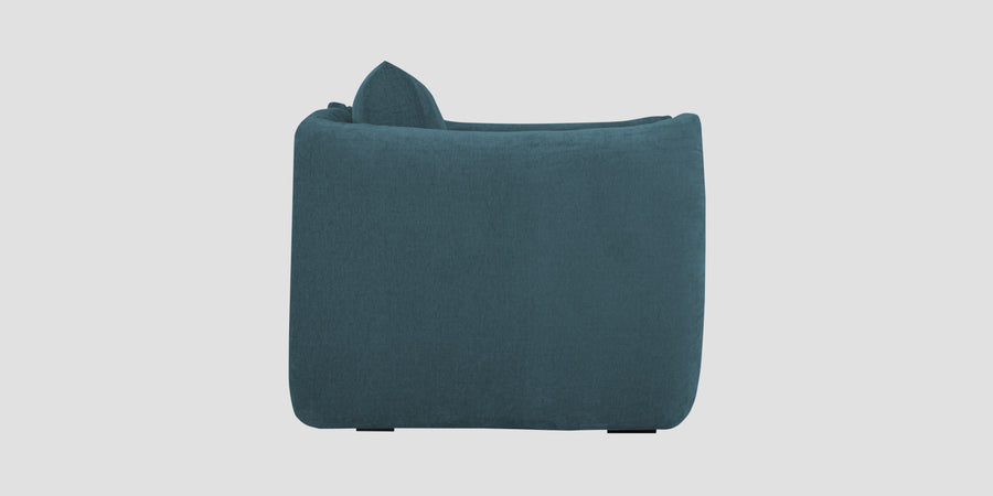 Lisa Fabric 3 Seater Sofa In Sea Blue Colour - Febonic Living