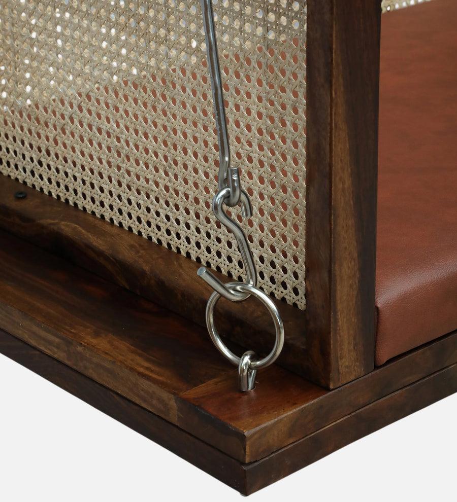 Lisen Sheesham Wood Swing In Provincial Teak Finish