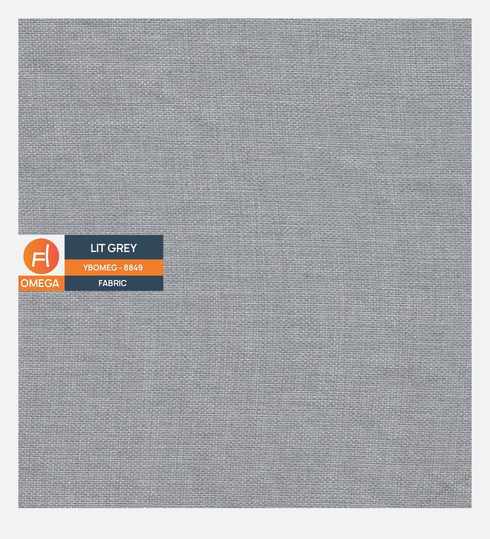 Omega Jute Fabric in Lit Grey