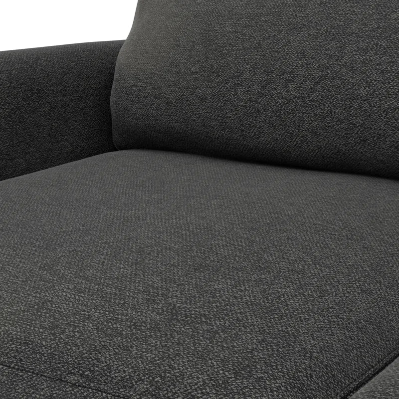 Tangled Fabric 3 Seater Sofa In Charcoal Grey Colour - Febonic Living